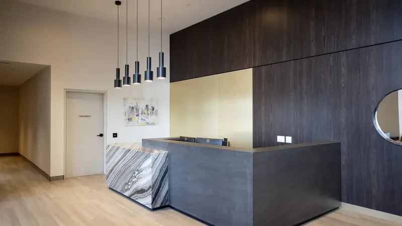 Lobby concierge desk